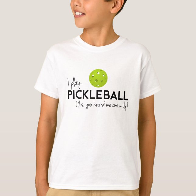Ich spiele Pickleball T-Shirt (Vorderseite)