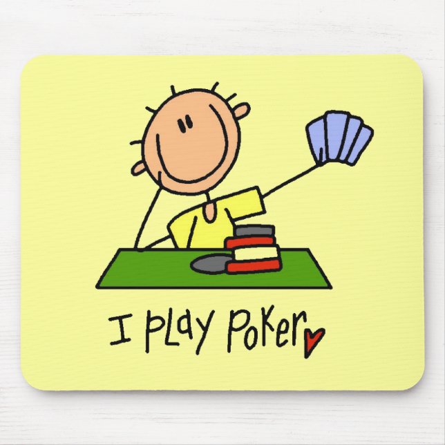 Ich spiele Poker Mousepad (Vorne)