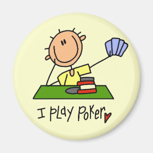 Ich Spiele Poker T-Shirts und Geschenke Magnet
