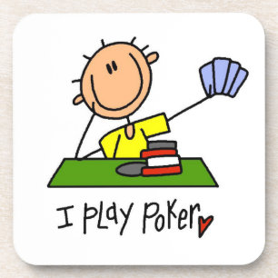 Ich spiele Poker Untersetzer