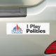 Ich spiele Politik-Autoaufkleber Autoaufkleber (On Car)