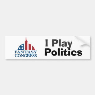 Ich spiele Politik-Autoaufkleber Autoaufkleber