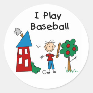 Ich spiele Sticker für Baseball