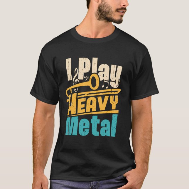 Ich spiele Trombone-Turbospieler-Trombonist-Funn T-Shirt (Vorderseite)