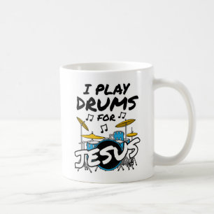 Ich spiele Trommeln für Jesus, Christlicher Drumme Kaffeetasse