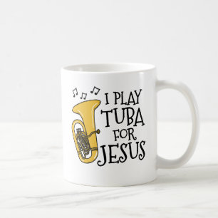 Ich spiele Tuba für Jesus, Christlicher Tubaist-Mu Kaffeetasse