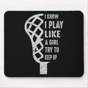 Ich spiele wie ein Mädchen versuchen, die lustige Mousepad