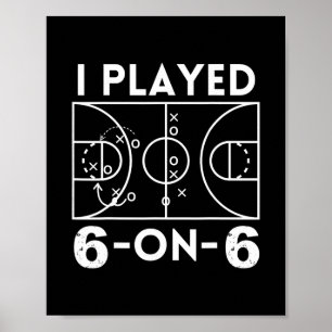 Ich spielte 6 gegen 6, das ursprüngliche Frauenske Poster