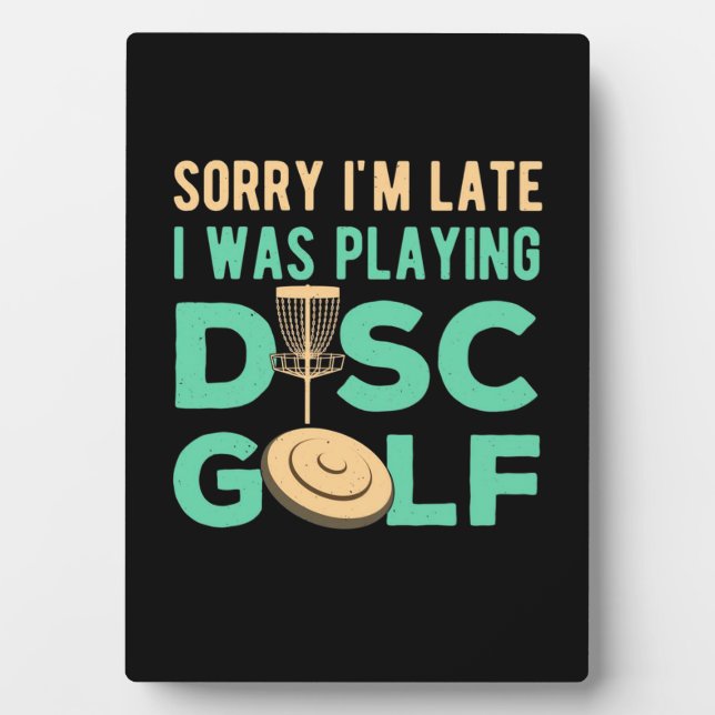 Ich spielte Disk Golf Fotoplatte (Vorderseite)