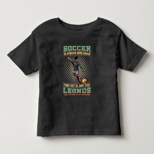 Ich spielte Fußball mit meinem Kopf-Kleinkind-T -  Kleinkind T-shirt