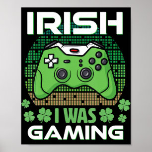 Ich spielte St Patricks Day Jungs Kinderspiel Sham Poster