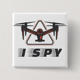 Ich spioniere für Drohnenpiloten und Drohnenliebha Button