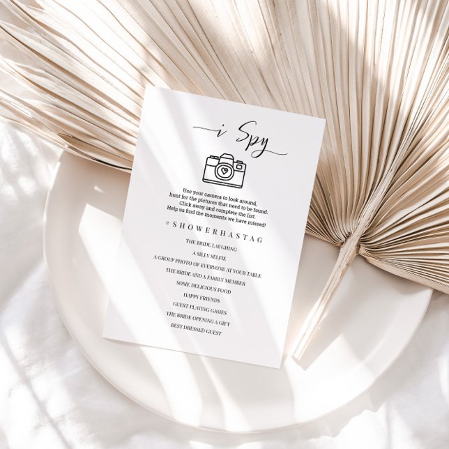 Ich spioniere Hochzeitskarte oder Brautparty-Spiel Einladung (Von Creator hochgeladen)