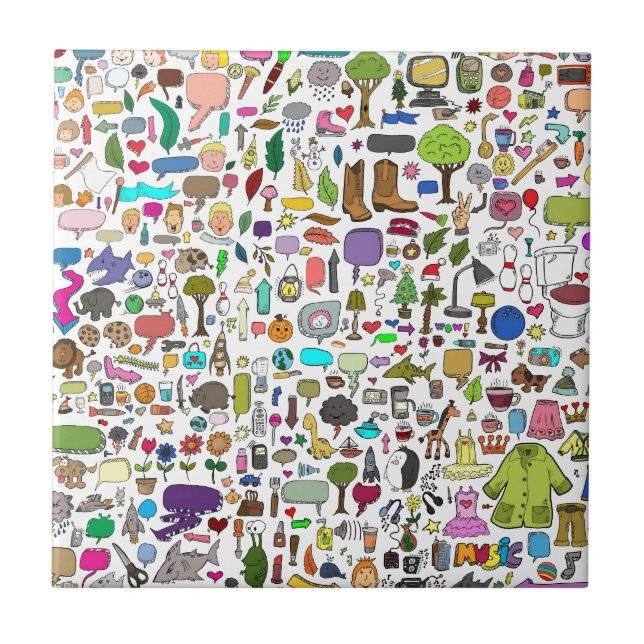 Ich spioniere mit meinem kleinen Auge aus Fliese (Vorderseite)