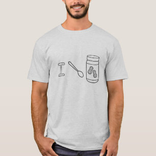 Ich Spoon Erdnussbutter T-Shirt