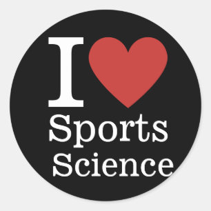 Ich ❤️ Sportwissenschaft für Studenten/Fakultät CU Runder Aufkleber