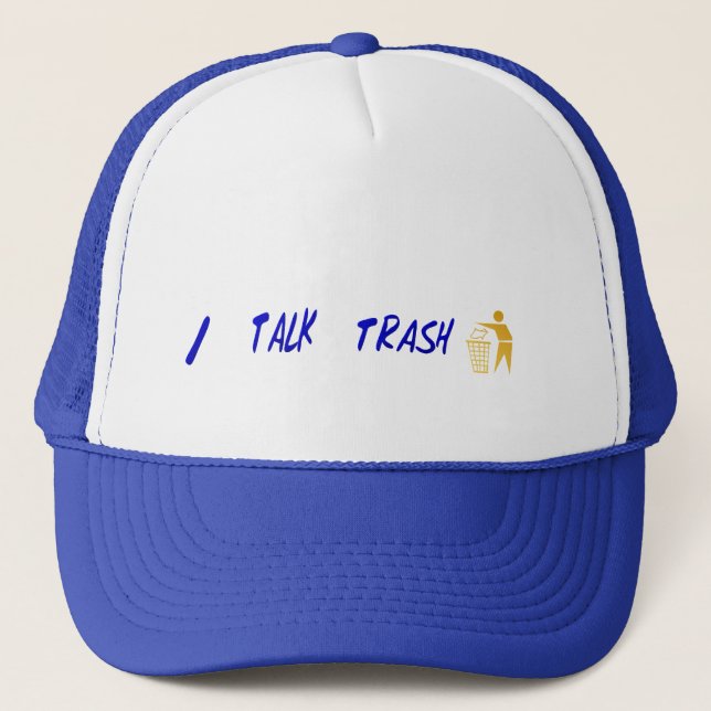 ICH SPRECHE ABFALL Hut Truckerkappe (Vorderseite)