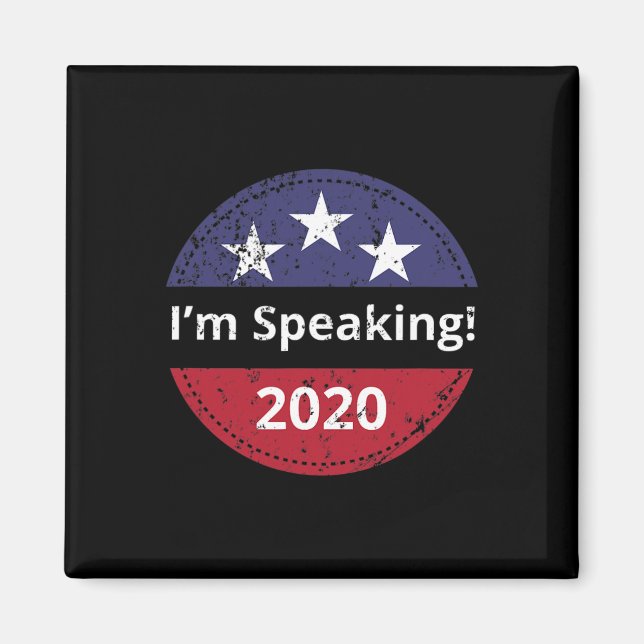 Ich spreche Biden Harris Debate 2020 Magnet (Vorne)