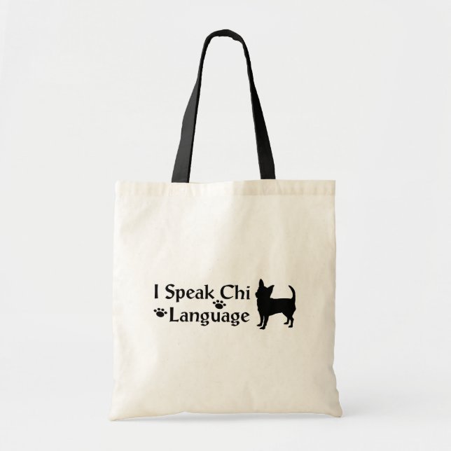 Ich spreche Chi Language Tote Bag Tragetasche (Vorne)