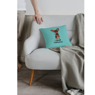Ich spreche Chihuahua Throw Pillow Kissen