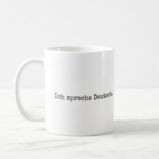 Ich spreche Deutsch, Ich spreche Deutsch Tasse (Links)