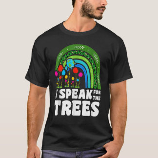 Ich spreche Earth Day Jeden Rainbow Hippie for Wom T-Shirt