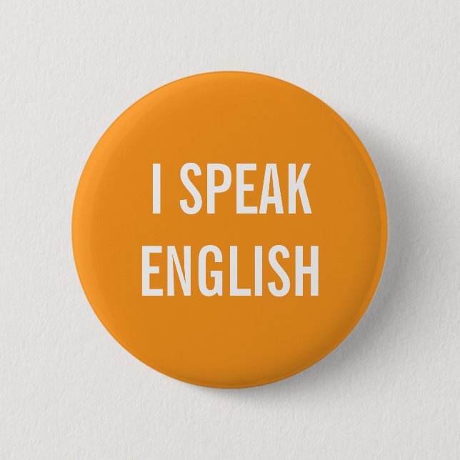 ICH SPRECHE ENGLISCH BUTTON (Vorderseite)