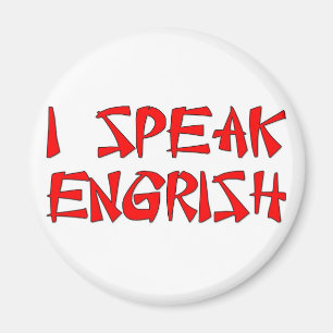 Ich spreche Englisch Magnet