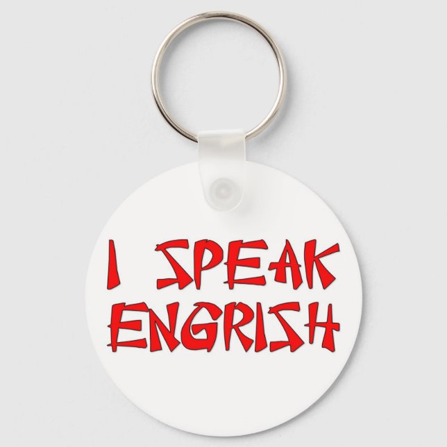 Ich spreche Englisch Schlüsselanhänger (Vorderseite)