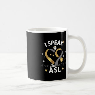 Ich spreche fließend ASL - Gebärdensprache Gehörte Kaffeetasse