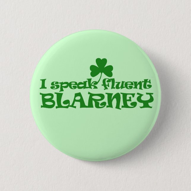 Ich spreche fließend BLARNEY Button (Vorderseite)
