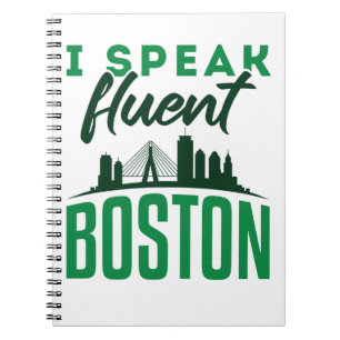 Ich spreche fließend Boston Bostonian Akzent Notizblock
