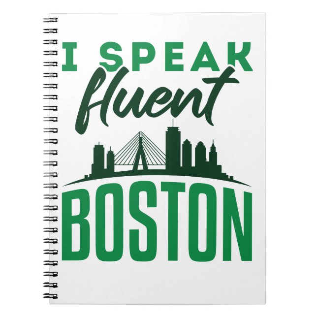 Ich spreche fließend Boston Bostonian Akzent Notizblock (Vorderseite)
