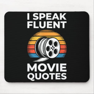 Ich spreche fließend Filmzitate T-Shirt Männer Fra Mousepad