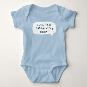 Ich spreche fließend FRIENDS™ Zitate Baby Strampler