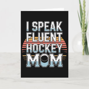 Ich spreche fließend Hockey-Mom-Rink-Leben Eis  Karte