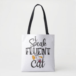 Ich spreche fließend Katze humorvolles liebliches  Tasche