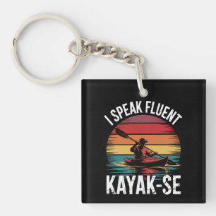 Ich spreche fließend Kayak-Ese Kayaker Kayaking Vi Schlüsselanhänger