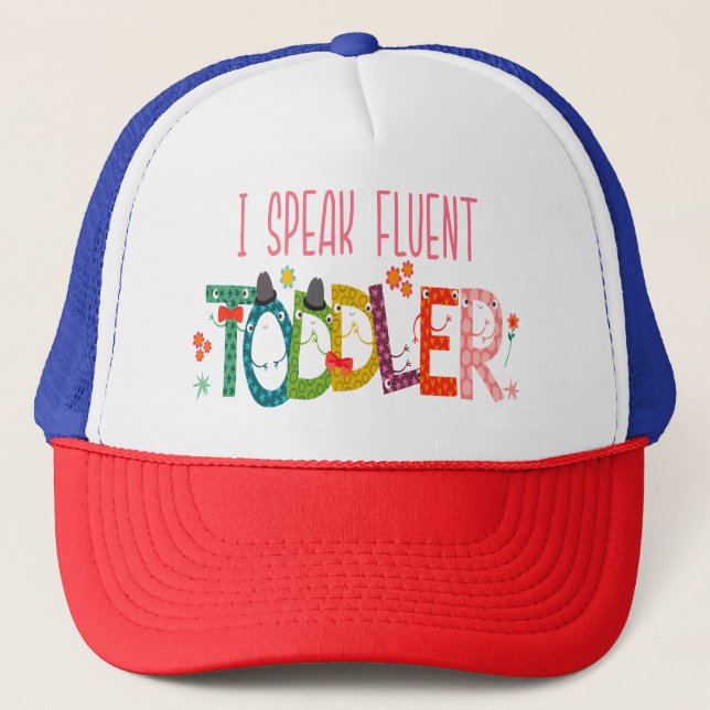 Ich spreche fließend Kleinkind - Mama, Geschenk de Truckerkappe (Vorderseite)