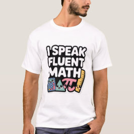 Ich spreche fließend Mathe – Süße Kawaii-Lehrerin T-Shirt