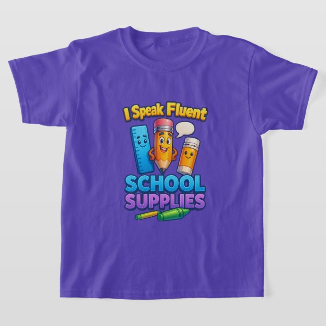 Ich spreche fließend Schulbedarf T-Shirt (Ablage )