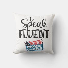 Ich spreche fließend Video-Zitate Spaß klapperboar Kissen