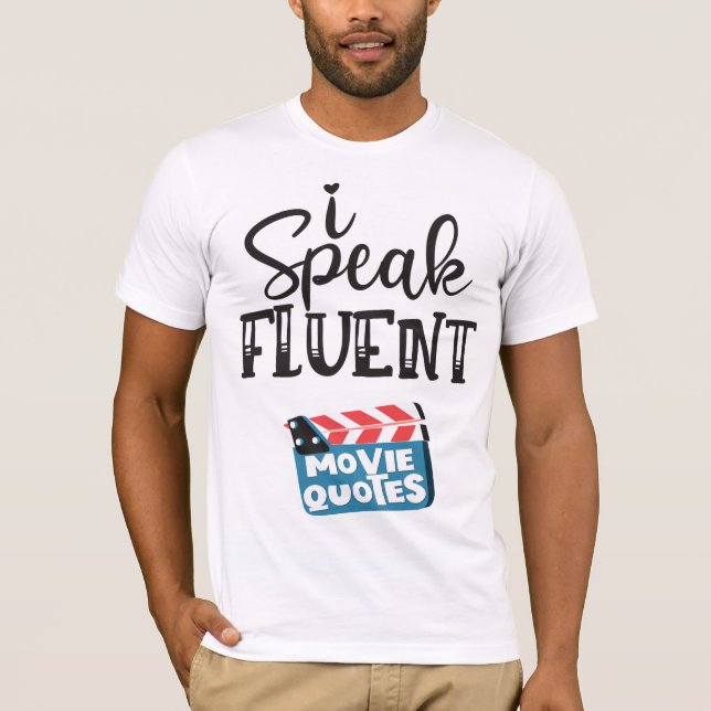 Ich spreche fließend Video-Zitate Spaß klapperboar T-Shirt (Vorderseite)