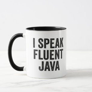 Ich spreche Fluent Java Funny Coding Geek Programm Tasse