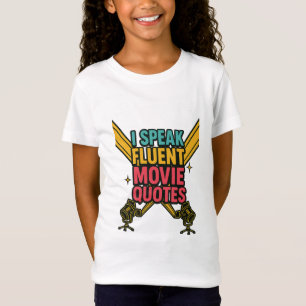Ich spreche Fluent Movie Quotes Neon Hollywood Art T-Shirt