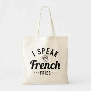 Ich spreche Französisch Fries Tragetasche