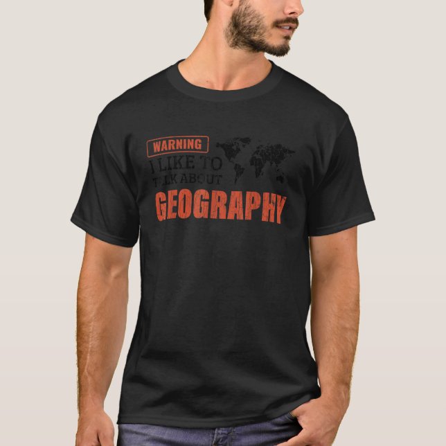 Ich spreche gerne über Geografie-Lehrergeschenk T-Shirt (Vorderseite)