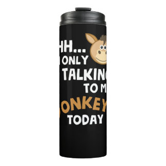 Ich spreche heute nur mit meinen Eseln Thermosbecher