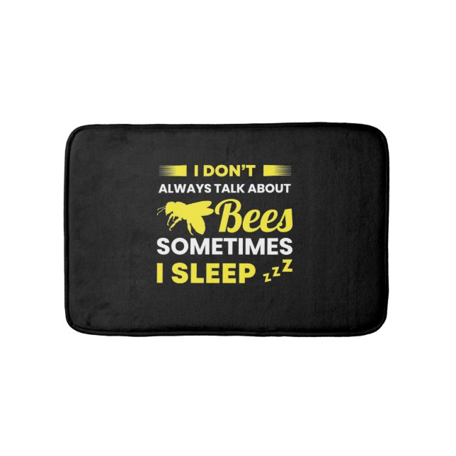 Ich spreche immer über Bienen Badematte (Vorderseite)