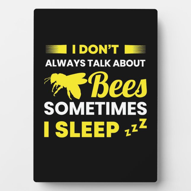 Ich spreche immer über Bienen Fotoplatte (Vorderseite)